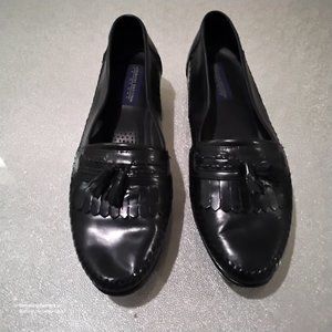 Men Giorgio Brutini Le Glove Black Tassel Moc-Toe Loafers 13D Nice Pre-Owned Con